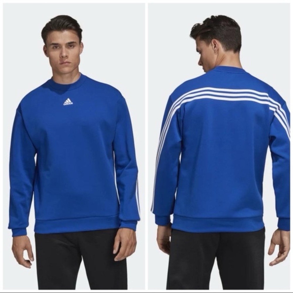 ADIDAS MUST HAVES 3-STRIPES CREW SWEATSHIRT